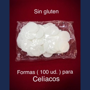 Paq. Formas Sin Gluten para Celiacos de 100 Unids.