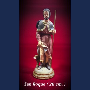Imagen san Roque 20 cm de Resina